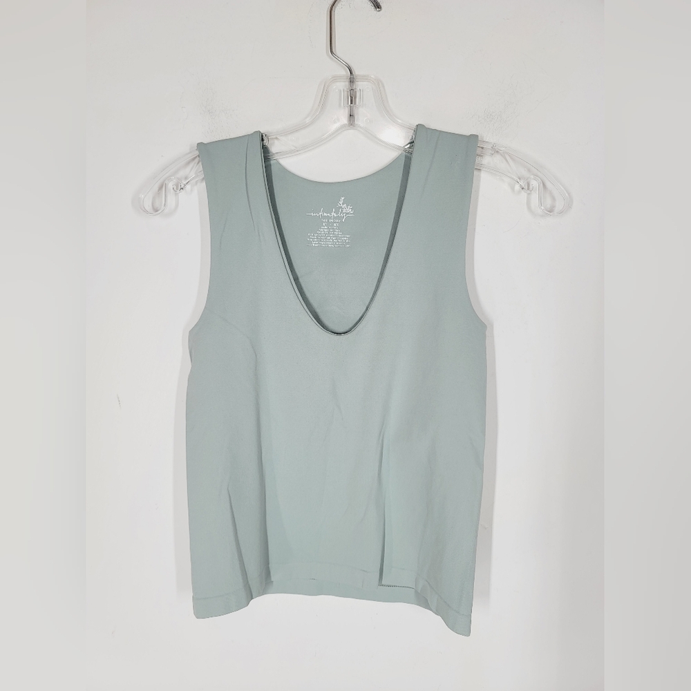 Free People Second Skin Soft Green Tank Top, Size M/L